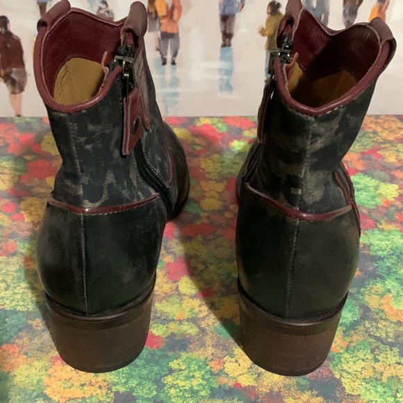 ONID STUDIO ANKLE BOOT JAGUAR/RED LEATHER BOOT SIZE 8 new no box - Picture 11 of 12